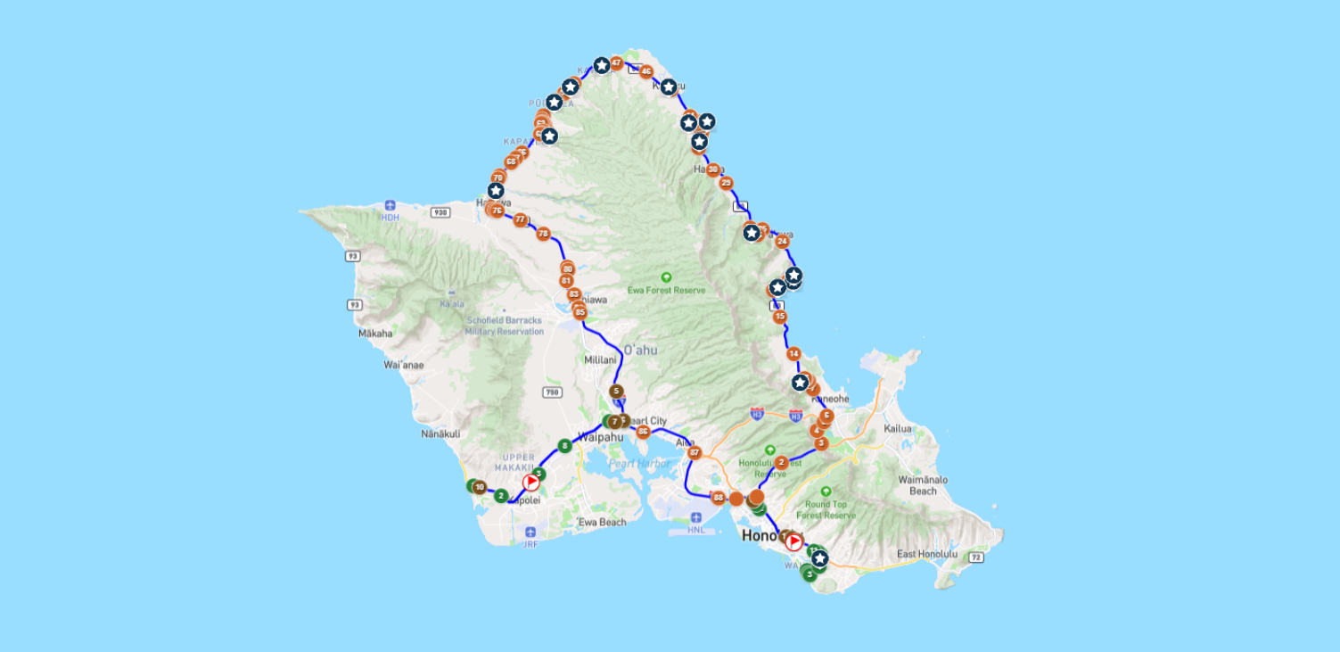 Tour route